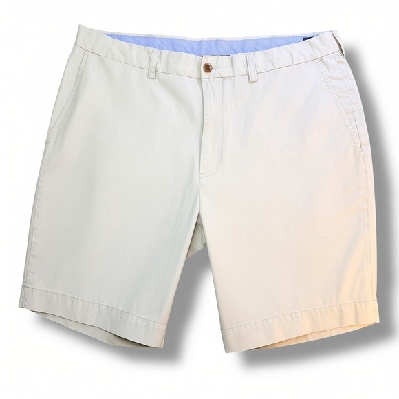 Polo Ralph Lauren Other - Polo Ralph Lauren Chino Shorts Men 36 Beige Classic Fit Pima Cotton Blend Preppy